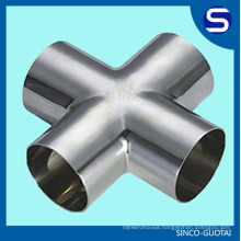 ASME/ANSI B16.9 Stainless Steel four way tee pipe fitting